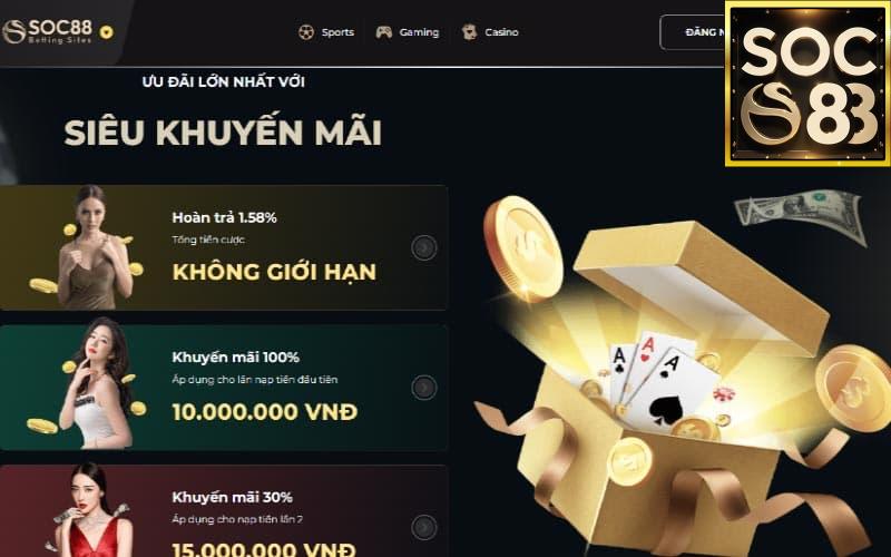 Khuyến Mãi Và Chương Trình Ưu Đãi Tại Soc88